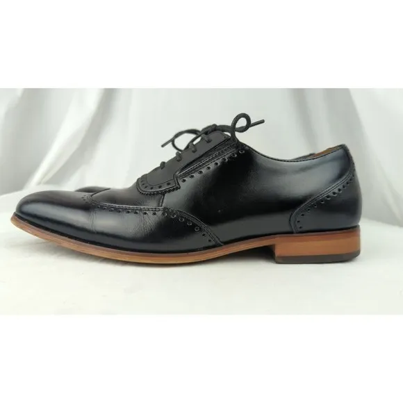 Stacy Adams Men's Sullivan Wingtip Oxford Dress Shoes Memory Foam Black 8.5