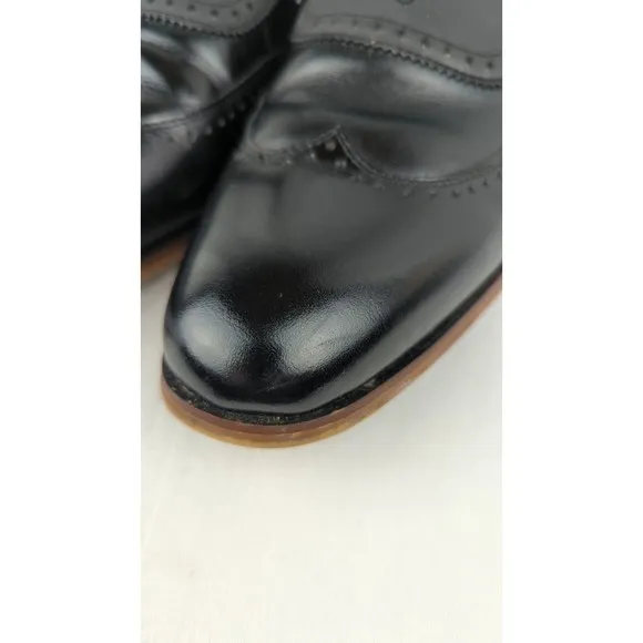 Stacy Adams Men's Sullivan Wingtip Oxford Dress Shoes Memory Foam Black 8.5