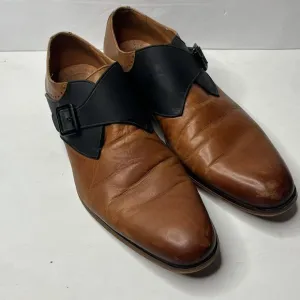 Stacy Adams Monk Strap Brown Black  Memory Foam Leather Dress Shoes Mens Sz13 W