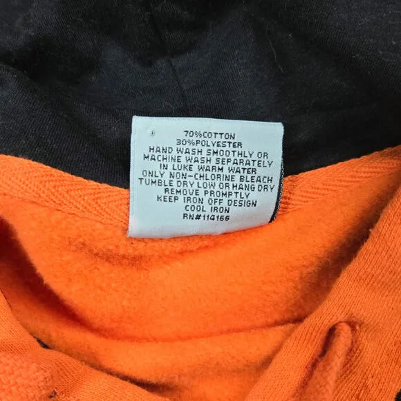 Stadium Athletics Oklahoma State Cowboys Hoodie 4XL Orange Embroidered EUC