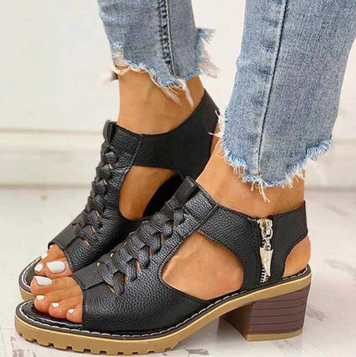 Steffie™ - Women's Orthopaedic Block Heel Sandals
