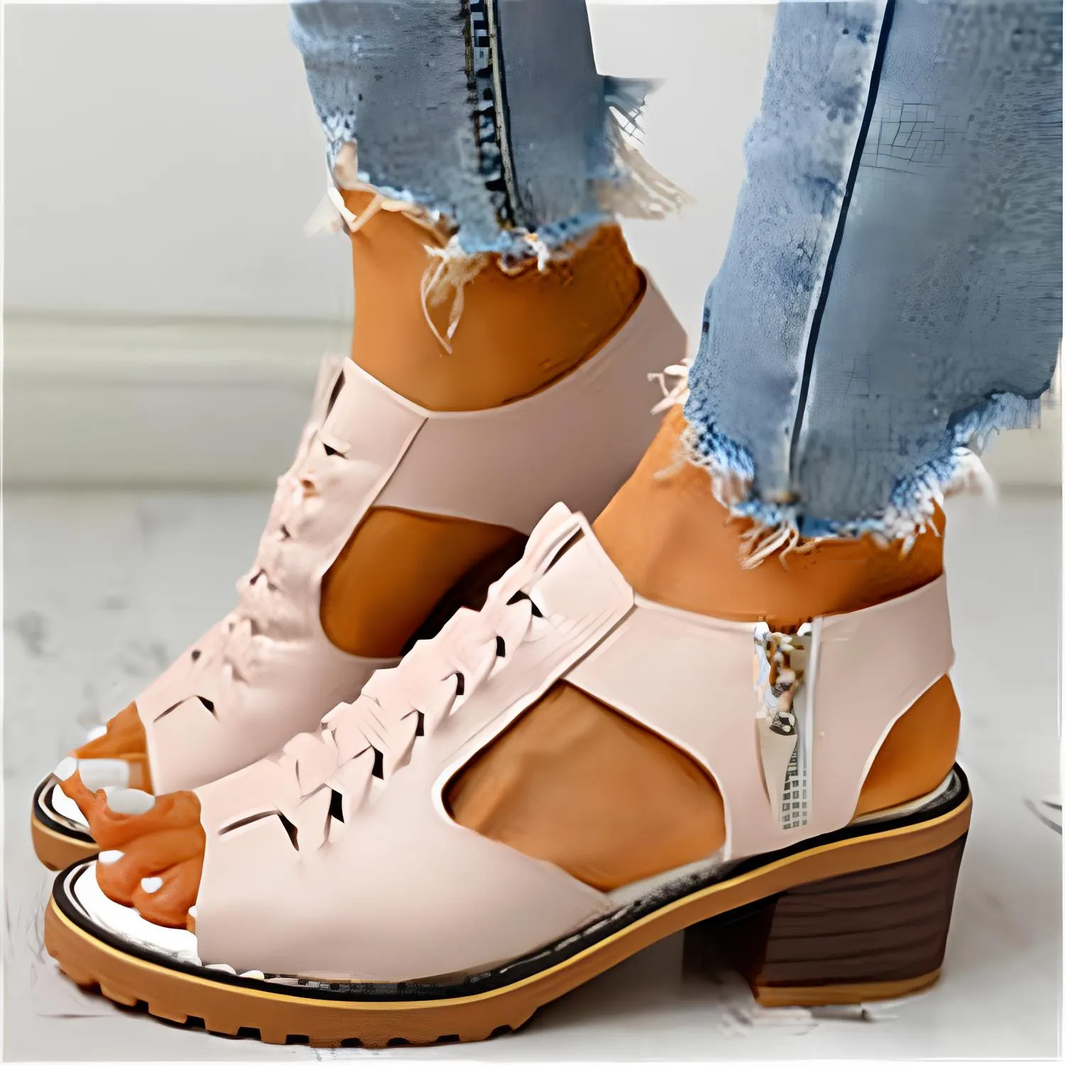 Steffie™ - Women's Orthopaedic Block Heel Sandals