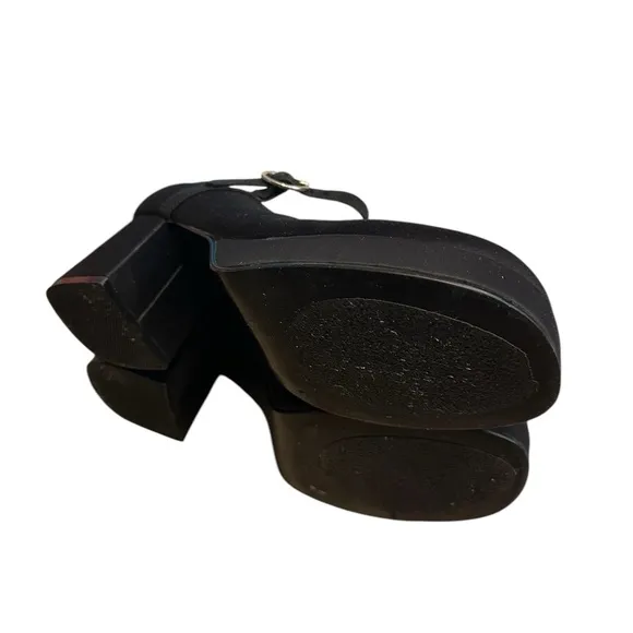 Steve Madden Black Mary Jane Shoes Goth Punk Wednesday Addams 6.5 Y2K