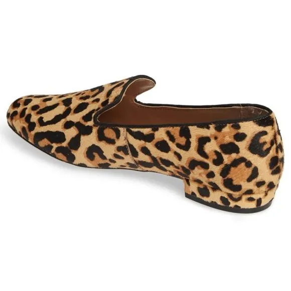 STEVE MADDEN Calf Hair Animal Printed Loafer Shoes