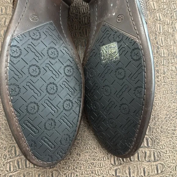 Steve Madden Men’s Brown Leather Wingtip Oxford Shoes Size 8.5