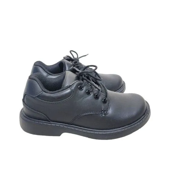 Stride Rite SR Murphy Black Leather Dress Shoes Sneakers Boys 11.5