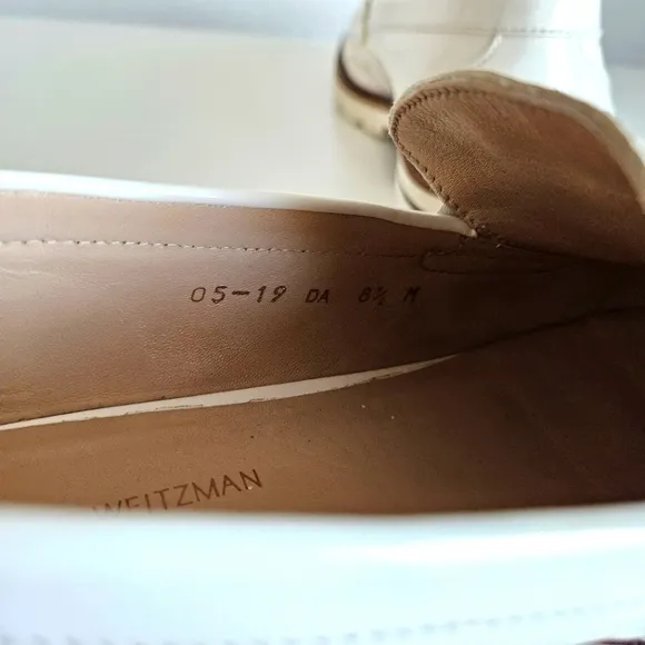 Stuart Weitzman | Parker Lift Leather Loafer White Shoes, Womens 8.5