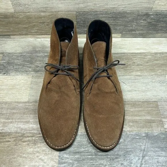 Thursday Everyday Scout Chukka Boots Men's 9.5 Wide Brown Leather Suede Shoes