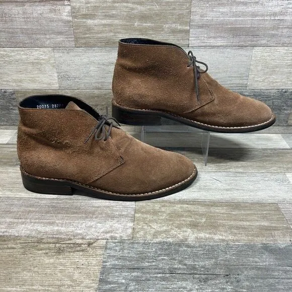 Thursday Everyday Scout Chukka Boots Men's 9.5 Wide Brown Leather Suede Shoes