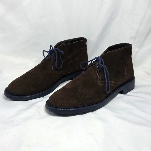 To Boot New York Brown Leather Suede Chukka Boots Size 11