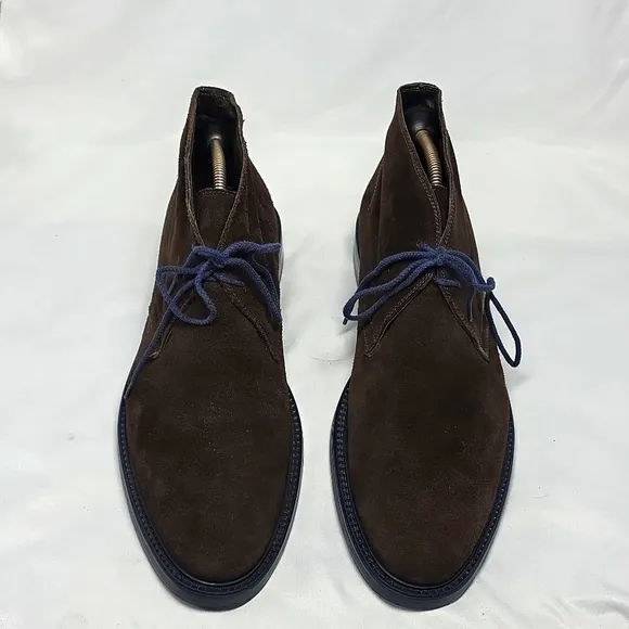 To Boot New York Brown Leather Suede Chukka Boots Size 11