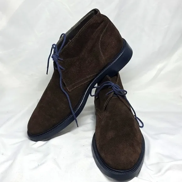 To Boot New York Brown Leather Suede Chukka Boots Size 11