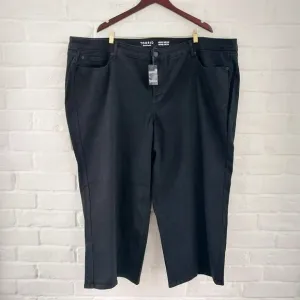 Torrid Jeans Womens 28 S Short Black Perfect Wide Leg Vintage Stretch Waist 53