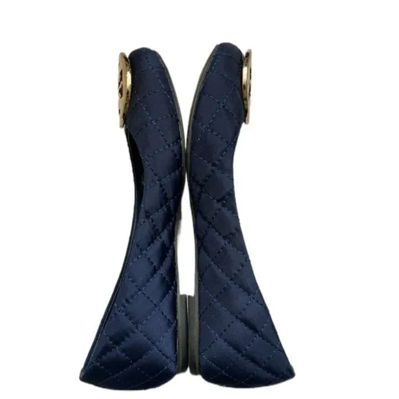 Tory Burch blue quilted shoes