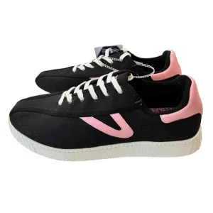 Tretorn Easy Nylite Men’s Shoes Lace Up Sneakers Black Pink Ribbon Size 11 M NEW