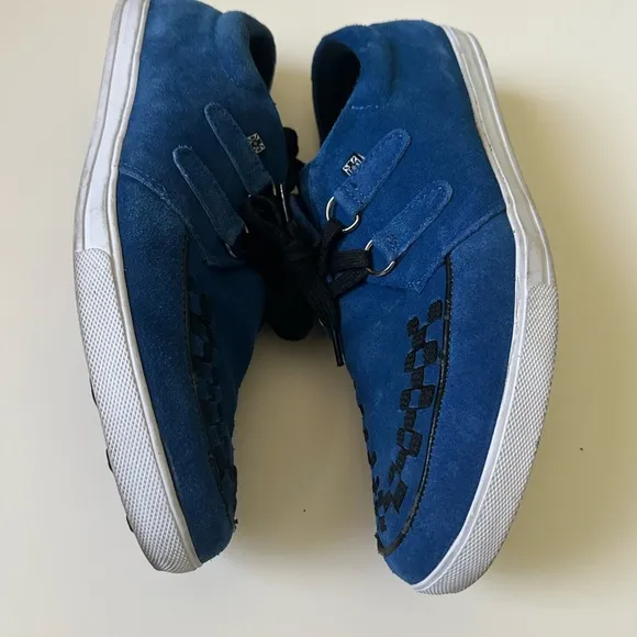 T.U.K Creepers Suede 2- Ring Rckr Men’s Shoes | Royal Blue &amp; Black~11