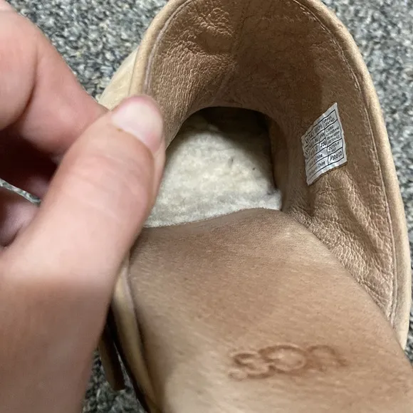 Ugg Clogs Sz 6 Leather Boho Natalee Studded Wedge Light Brown 1001315 Tan Wood
