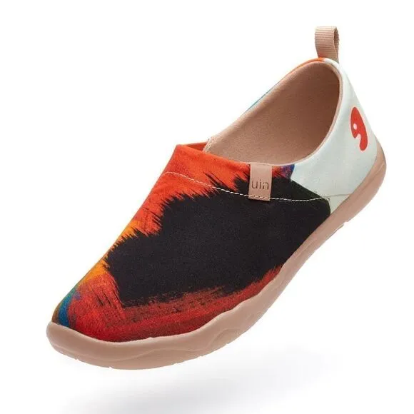UIN Men's Walking Shoes Slip On Canvas Casual Comfort Loafers (Brutalism)