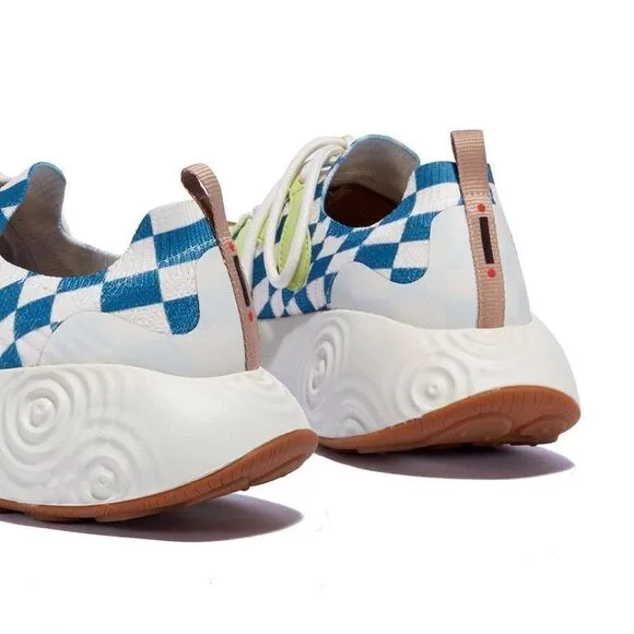 UIN Women's Walking Shoes Casual Travel Sneaker (Brava checkerboard Flow)