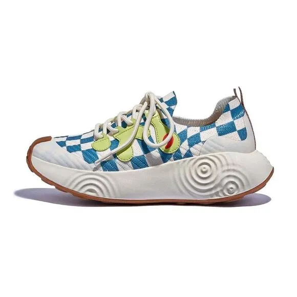 UIN Women's Walking Shoes Casual Travel Sneaker (Brava checkerboard Flow)