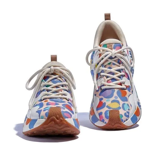 UIN Women's Walking Shoes Casual Travel Sneaker (Little Color Leopard Brava III)