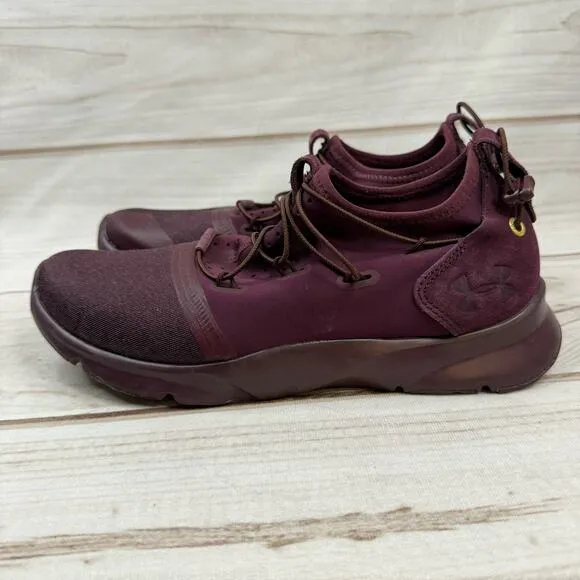 Under Armour Burgundy Drift 2X Cross Country Running Shoes Size 8.5