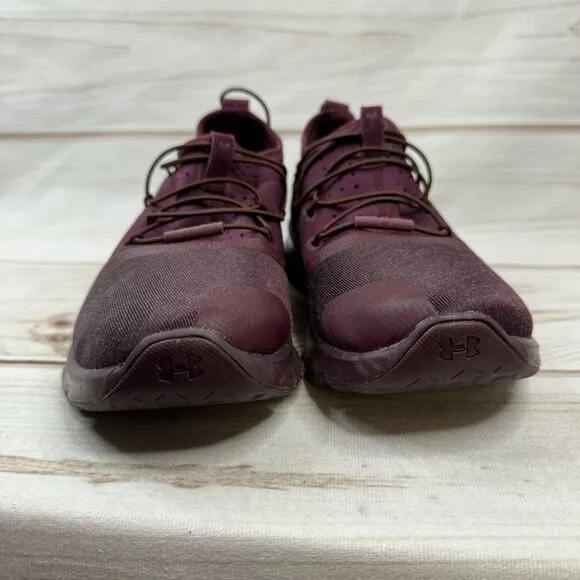 Under Armour Burgundy Drift 2X Cross Country Running Shoes Size 8.5