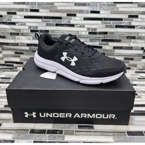 Under Armour Charged Assert 10 Black Men's Running Shoes Size 9 4E