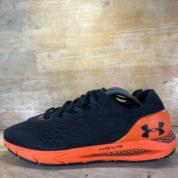 Under Armour Hovr Sonic 3 Connected Mens Sz 12 Running Shoes Sneakers Blk/Orange