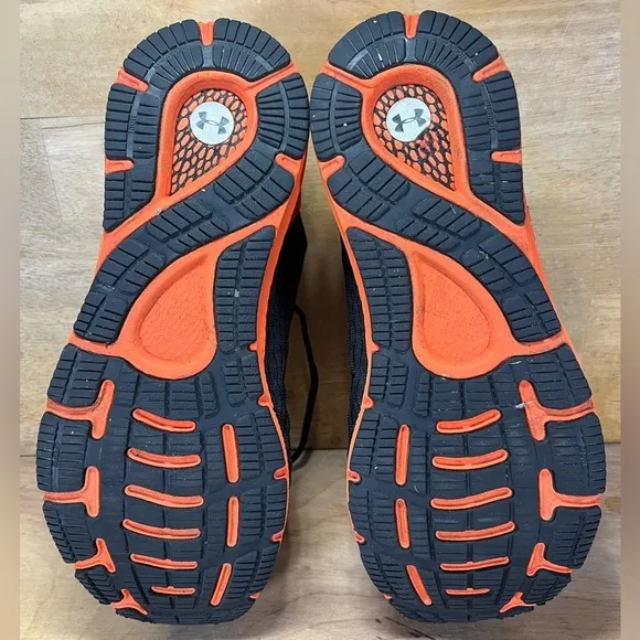 Under Armour Hovr Sonic 3 Connected Mens Sz 12 Running Shoes Sneakers Blk/Orange