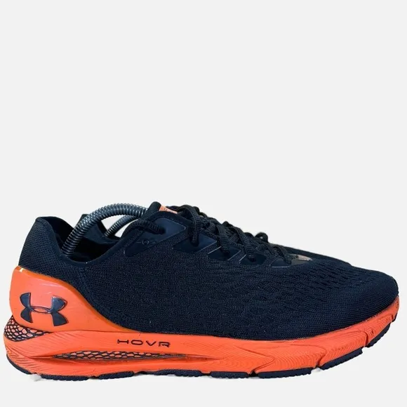 Under Armour Hovr Sonic 3 Connected Mens Sz 12 Running Shoes Sneakers Blk/Orange