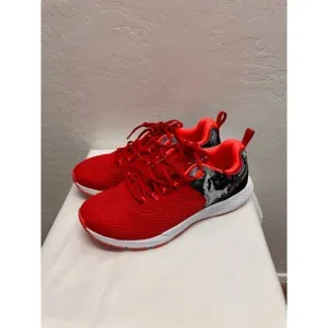 Under Armour Mens Charged Focus Print Running Shoes - Red - 10.5 NWT