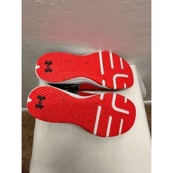 Under Armour Mens Charged Focus Print Running Shoes - Red - 10.5 NWT