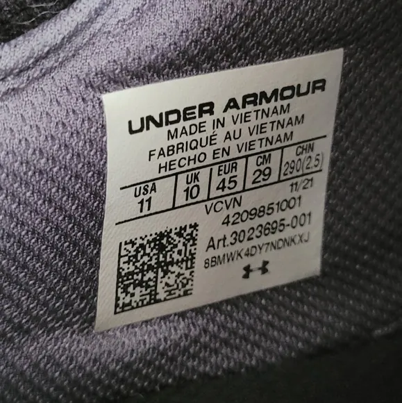 Under Armour Men's Project Rock 4 Training Shoes Size 11