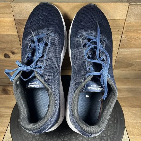Under Armour Mens Size 12 Charged Pursuit 2 Blue Running Shoes Sneakers Lace Up