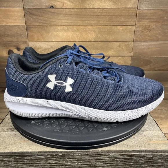 Under Armour Mens Size 12 Charged Pursuit 2 Blue Running Shoes Sneakers Lace Up