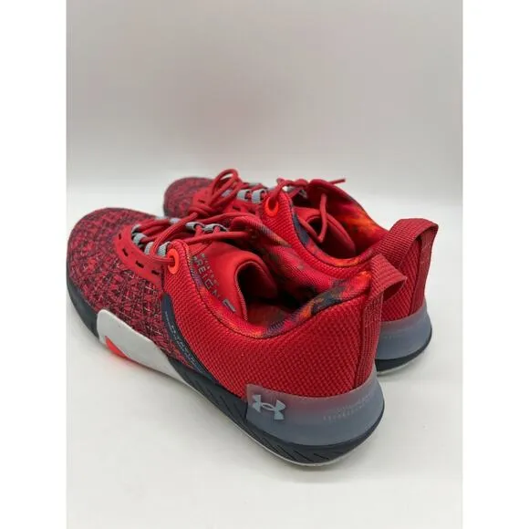 Under Armour TriBase Reign 5 Q1 Red Training Shoes 3026213-600 Men Size 9 NEW