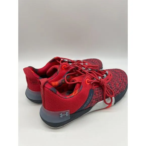Under Armour TriBase Reign 5 Q1 Red Training Shoes 3026213-600 Men Size 9 NEW