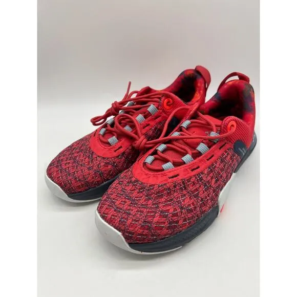Under Armour TriBase Reign 5 Q1 Red Training Shoes 3026213-600 Men Size 9 NEW
