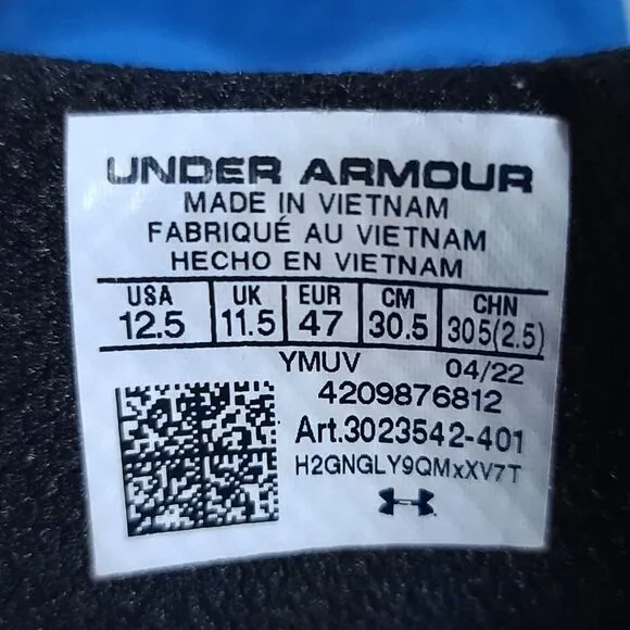 Under Armour UA HOVR Guardian 3 bluetooth Running Shoes mens Sz 12.5 3023542-401