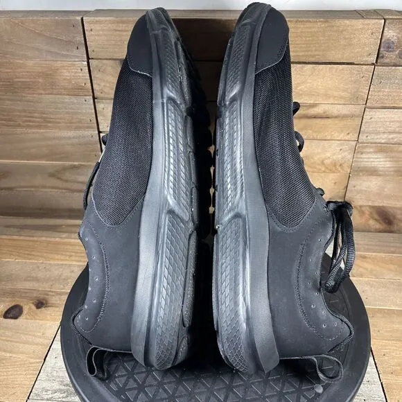 Under Armour Mens Sz 13 Charged Assert 9 Black Lace Up Running Shoes Sneaker