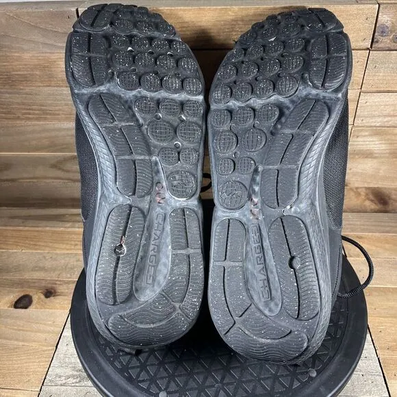 Under Armour Mens Sz 13 Charged Assert 9 Black Lace Up Running Shoes Sneaker