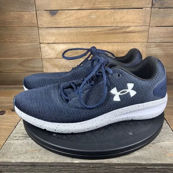 Under Armour Mens Sz 10.5 Charged Pursuit 2 Blue Running Shoes Sneakers Lace Up