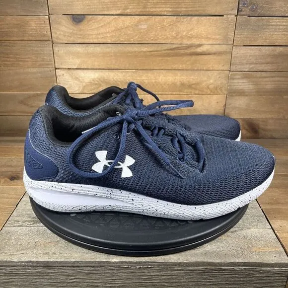 Under Armour Mens Sz 10.5 Charged Pursuit 2 Blue Running Shoes Sneakers Lace Up