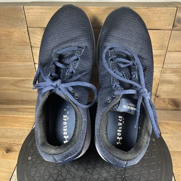 Under Armour Mens Sz 10.5 Charged Pursuit 2 Blue Running Shoes Sneakers Lace Up