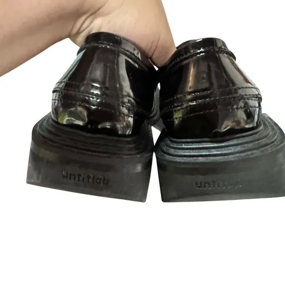 untitlab black non-slip derby shoes AW201104 PU3 size 36 women’s