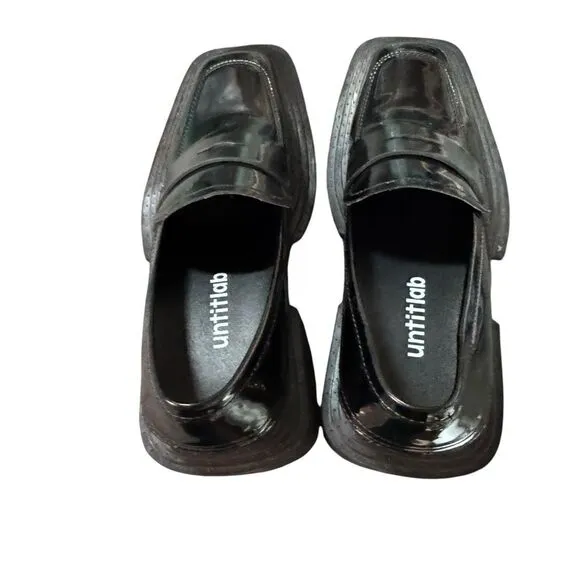 untitlab black non-slip derby shoes AW201104 PU3 size 36 women’s