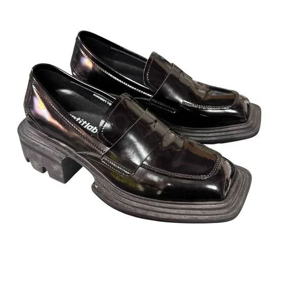 untitlab black non-slip derby shoes AW201104 PU3 size 36 women’s
