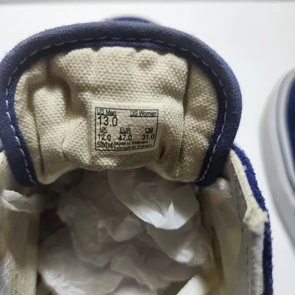Vans Blue Checkered Men's Shoes