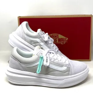 VANS Old Skool Overt CC Platform Shoes White Suede Canvas Women Low VN0A7Q5ELGX